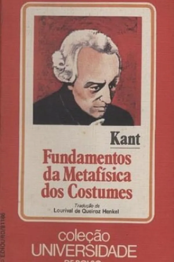 Capa de Fundamentos Da Metafísica Dos Costumes