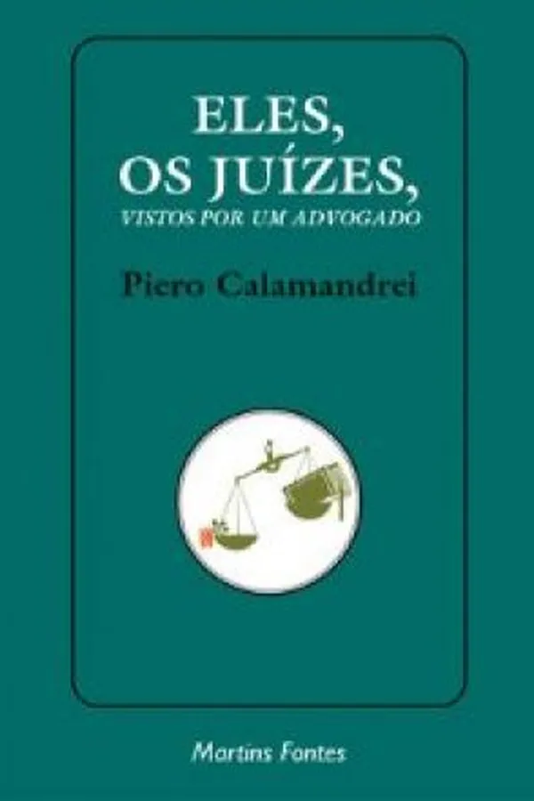 Capa de Eles, os juízes, vistos por um advogado