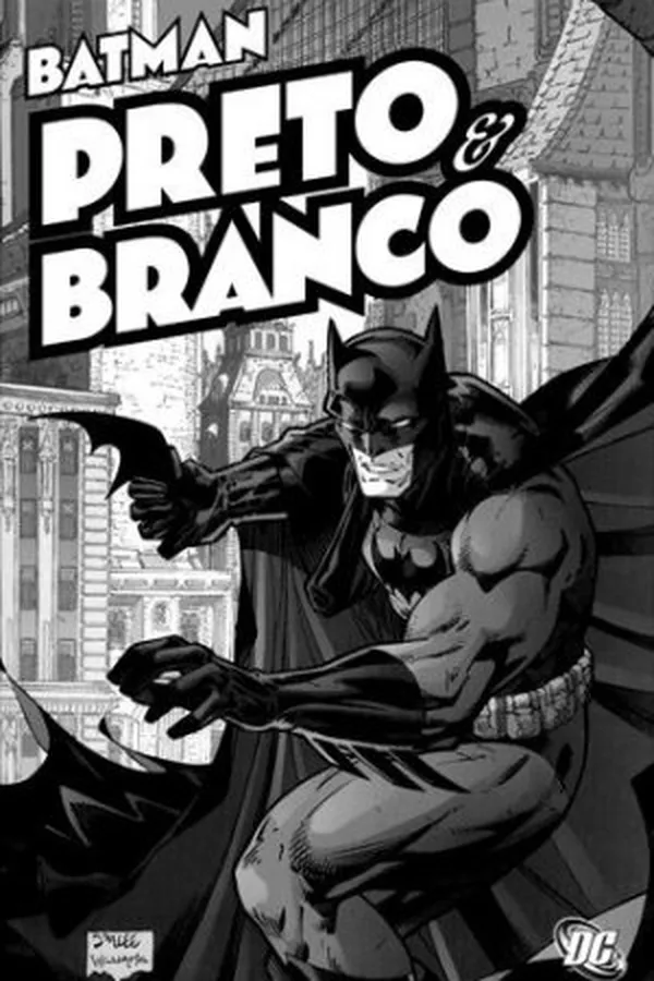 Capa de Batman Preto e Branco