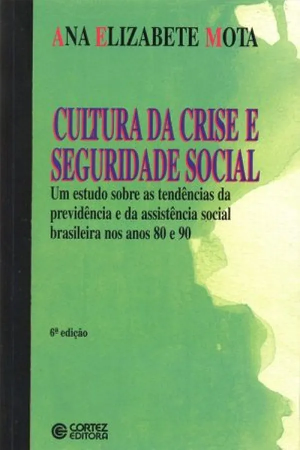 Capa de Cultura da crise e seguridade social