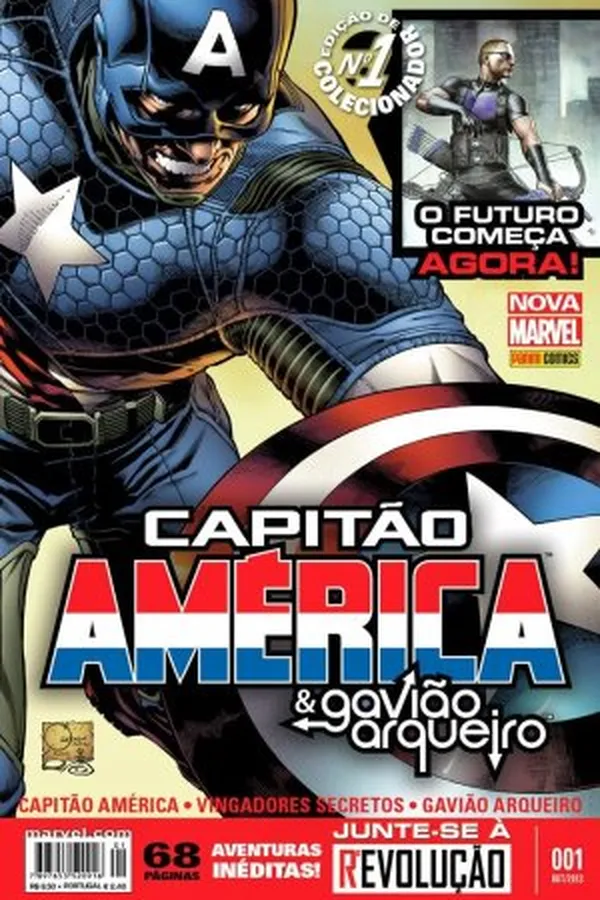 Capa de Capitão América & Gavião Arqueiro (Nova Marvel) #001
