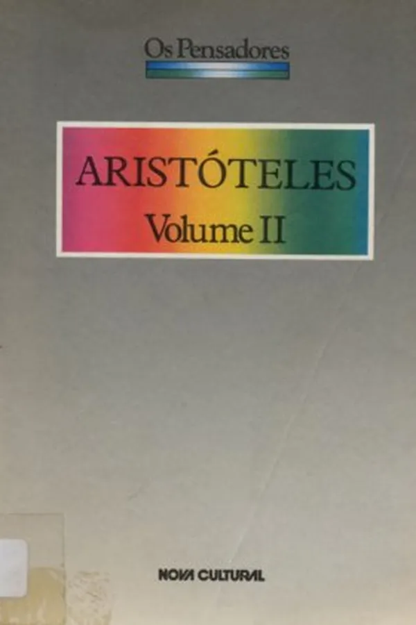 Cover of Aristóteles: Volume II