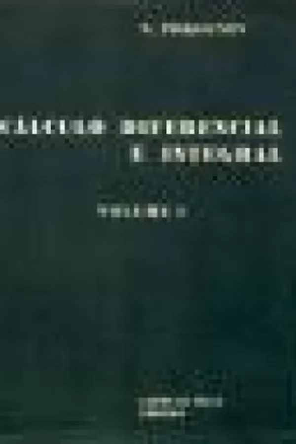 Capa de Cálculo Diferencial e Integral - Volume I