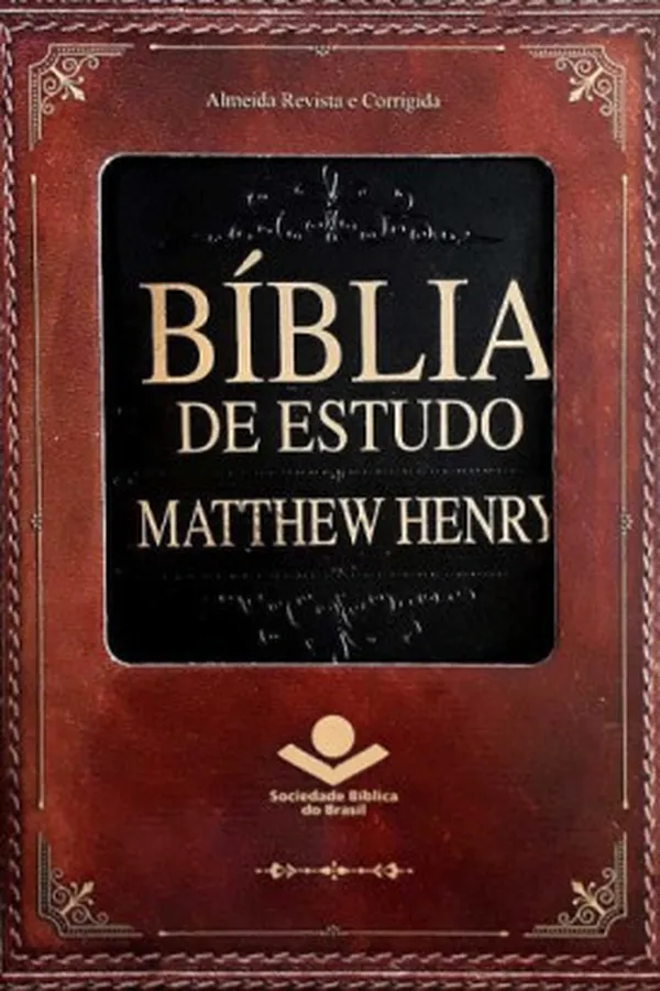 Capa de Bíblia de Estudo Matthew Henry
