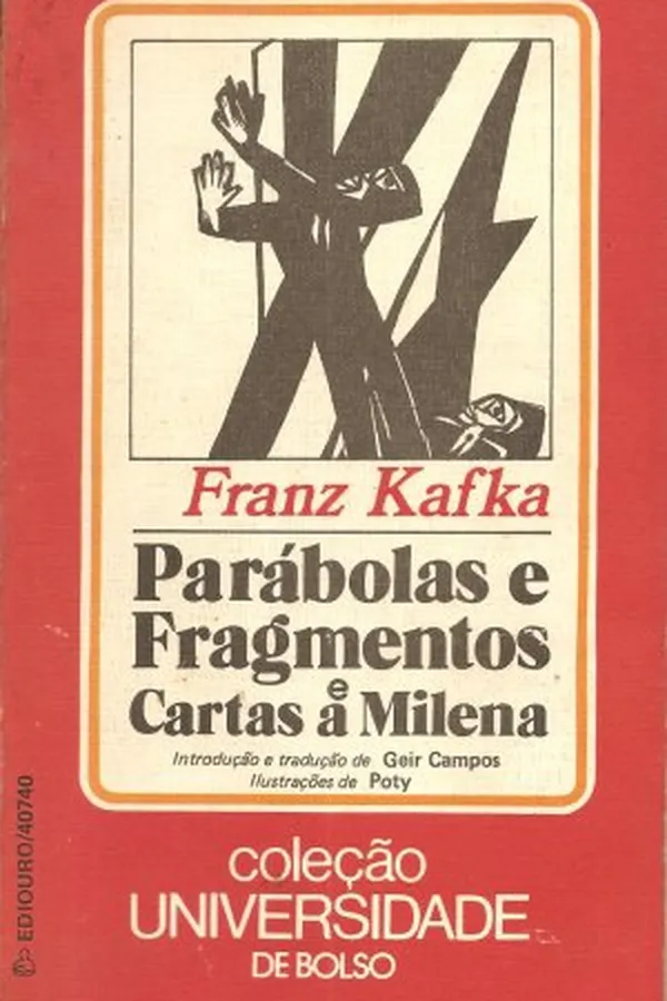 Capa de Parábolas e Fragmentos e Cartas a Milena