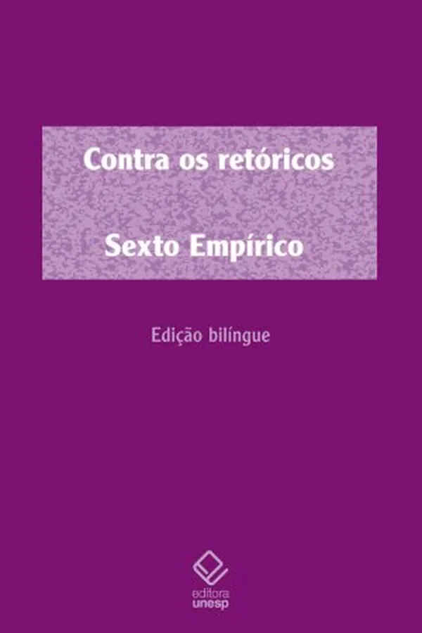 Capa de Contra os Retóricos