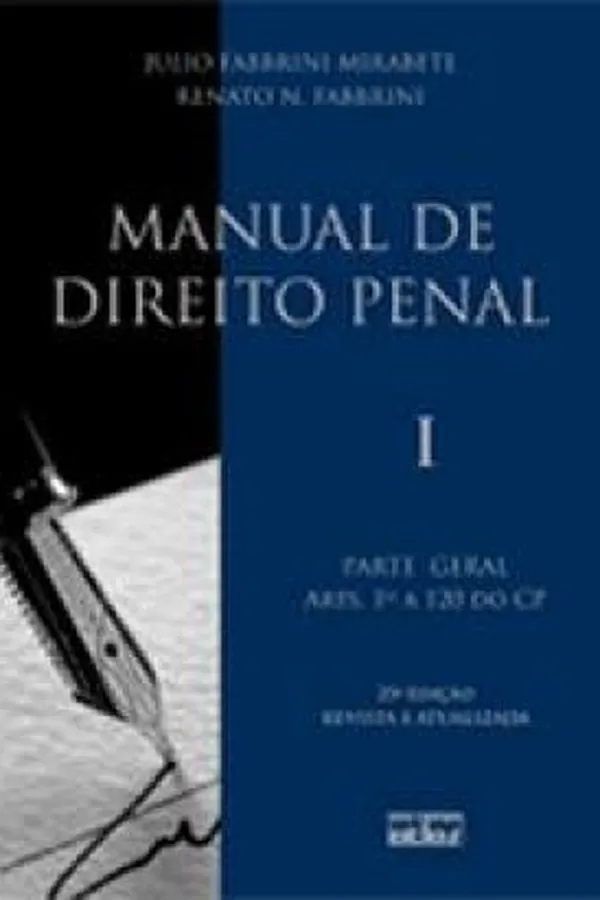 Capa de Manual de Direito Penal  Vol. I