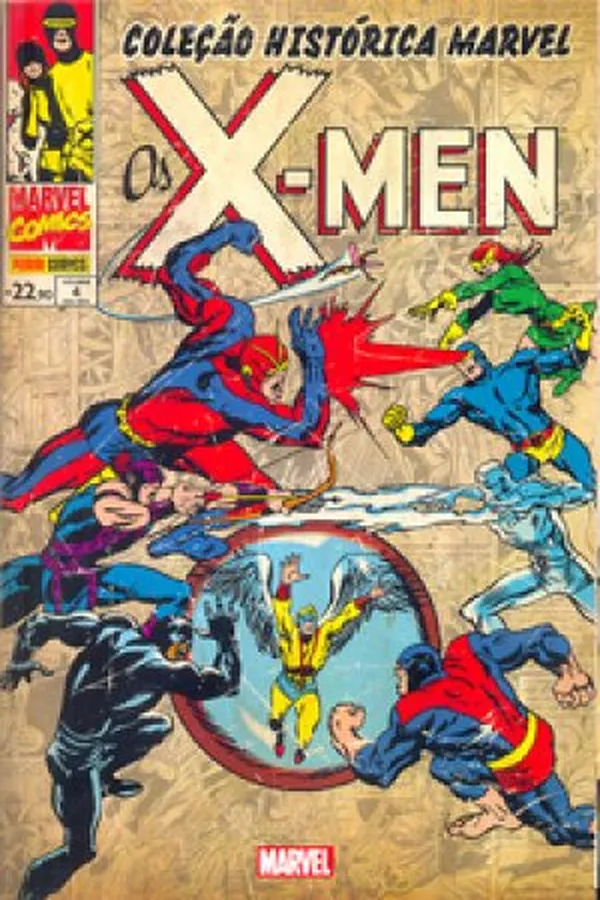 Capa de Coleção Histórica Marvel: Os X-Men
