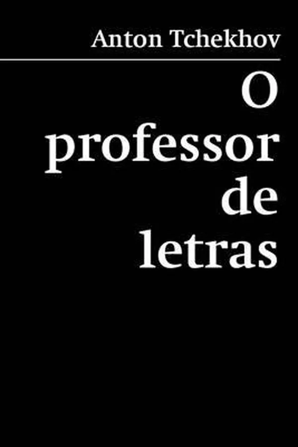 Capa de O professor de letras