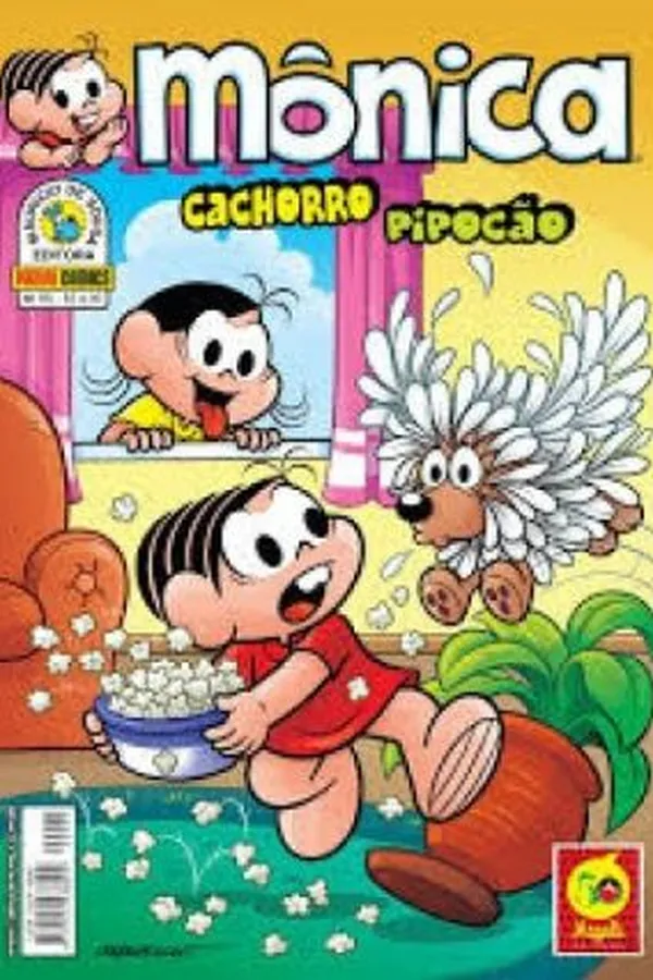 Capa de Mônica - cachorro pipocão