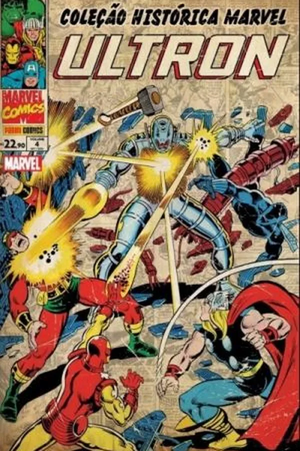Capa de Coleção Histórica Marvel: Ultron