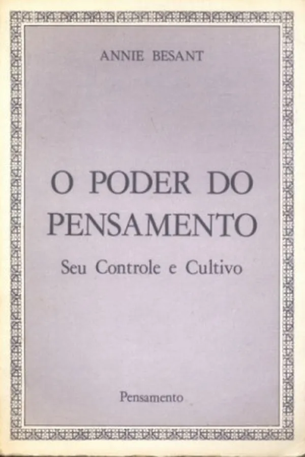 Capa de O Poder do Pensamento