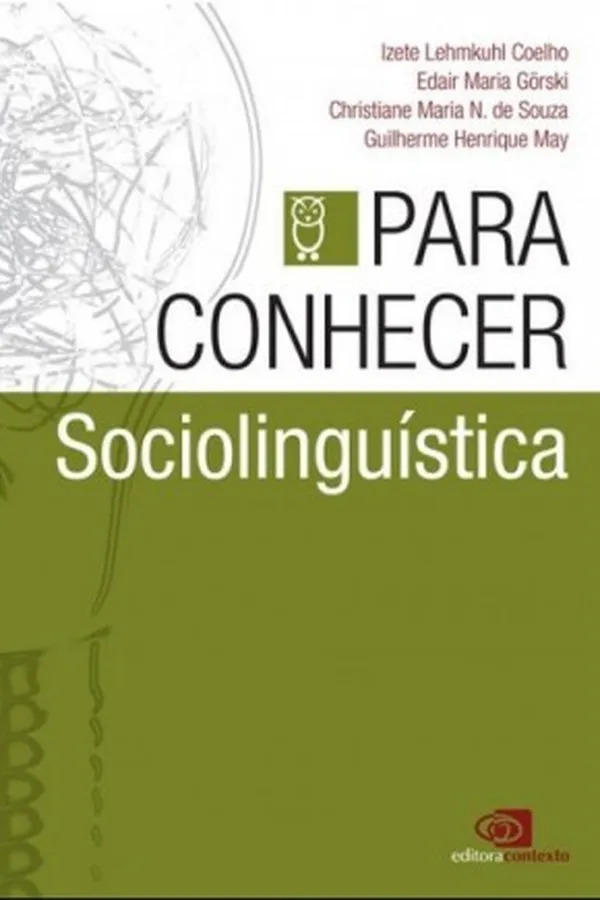 Capa de Para conhecer sociolinguística