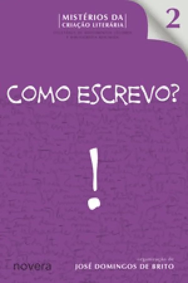 Capa de Como Escrevo?