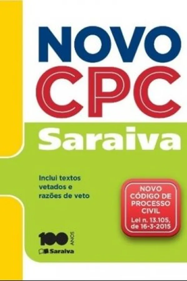 Capa de Novo Código de Processo Civil