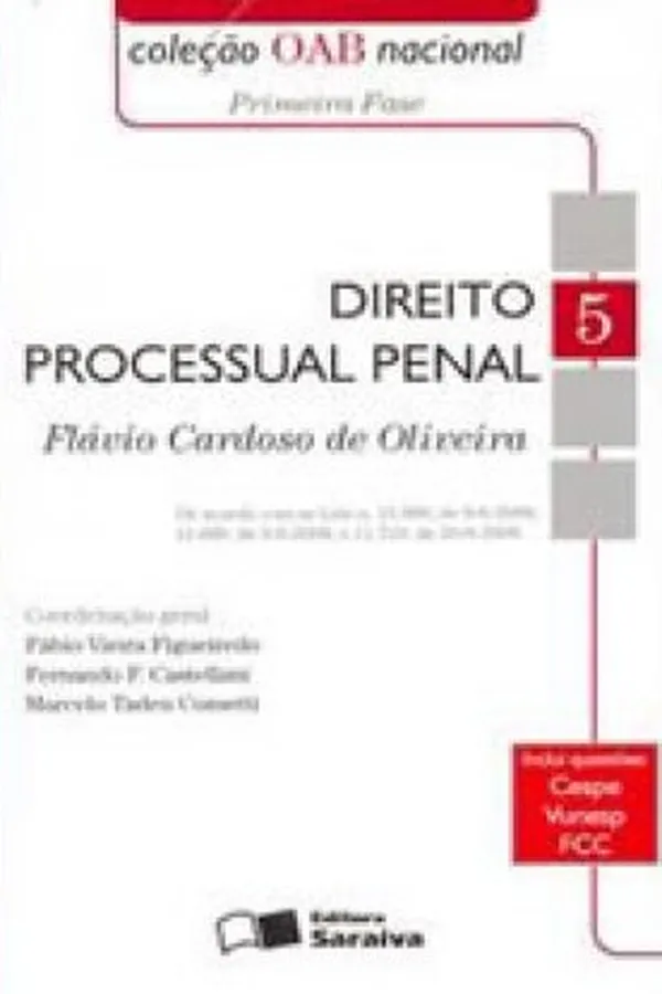 Capa de Direito Processual Penal