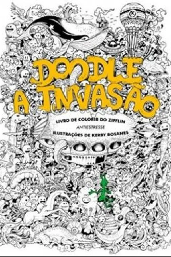 Capa de Doodle, A Invasão - Livro de Colorir do Zifflin - Antiestresse