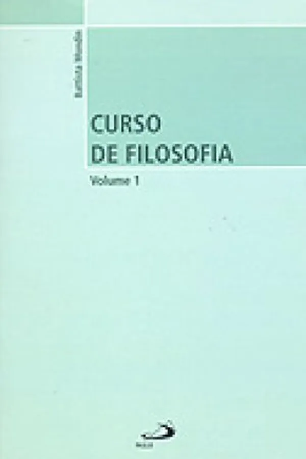 Capa de Curso de Filosofia - Volume 1