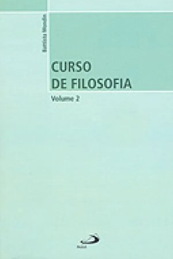 Capa de Curso de Filosofia - Volume 2