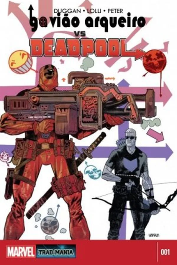 Capa de Gavião Arqueiro vs Deadpool #01