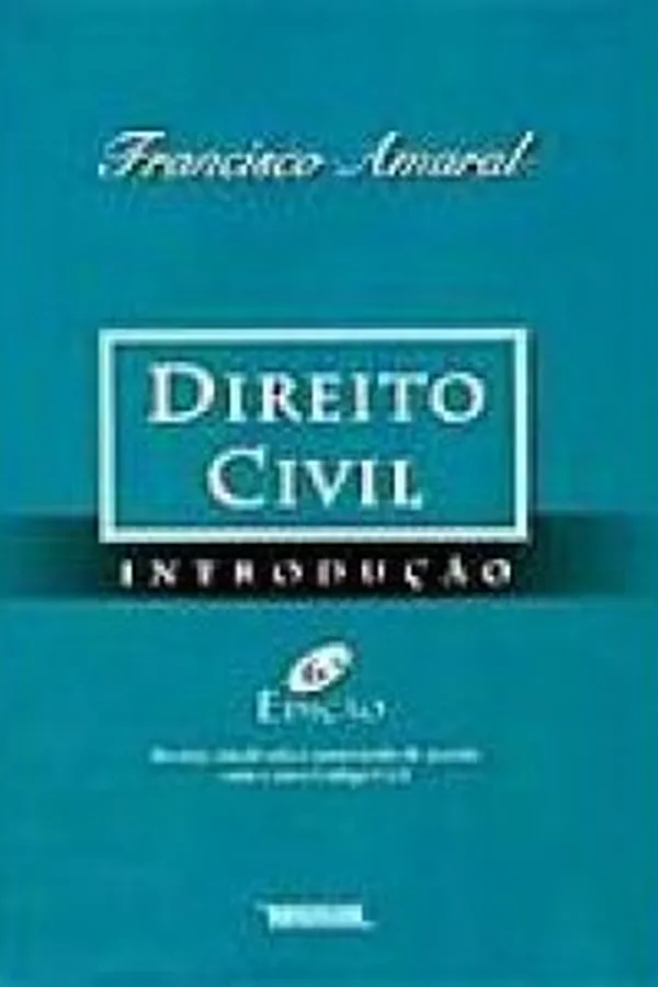 Capa de Direito Civil: Introdução