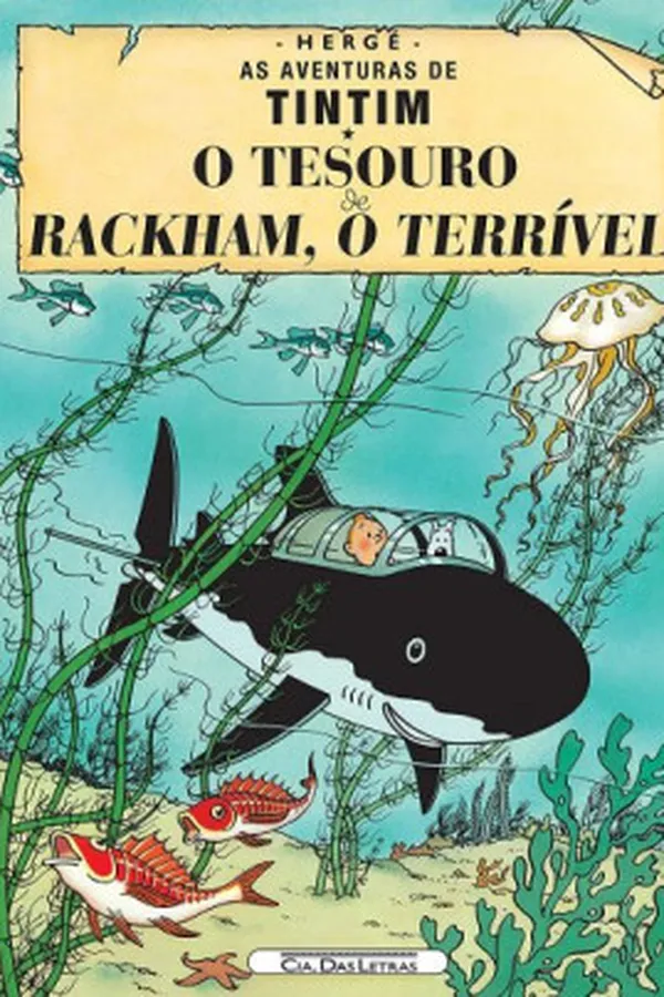 Capa de As Aventuras de Tintim: O Tesouro de Rackham, O Terrível