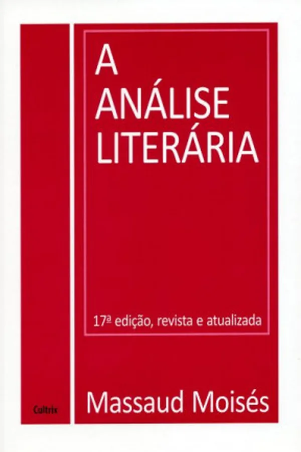 Capa de A análise literária