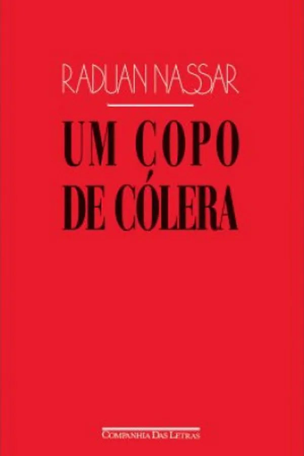 Capa de Um copo de cólera