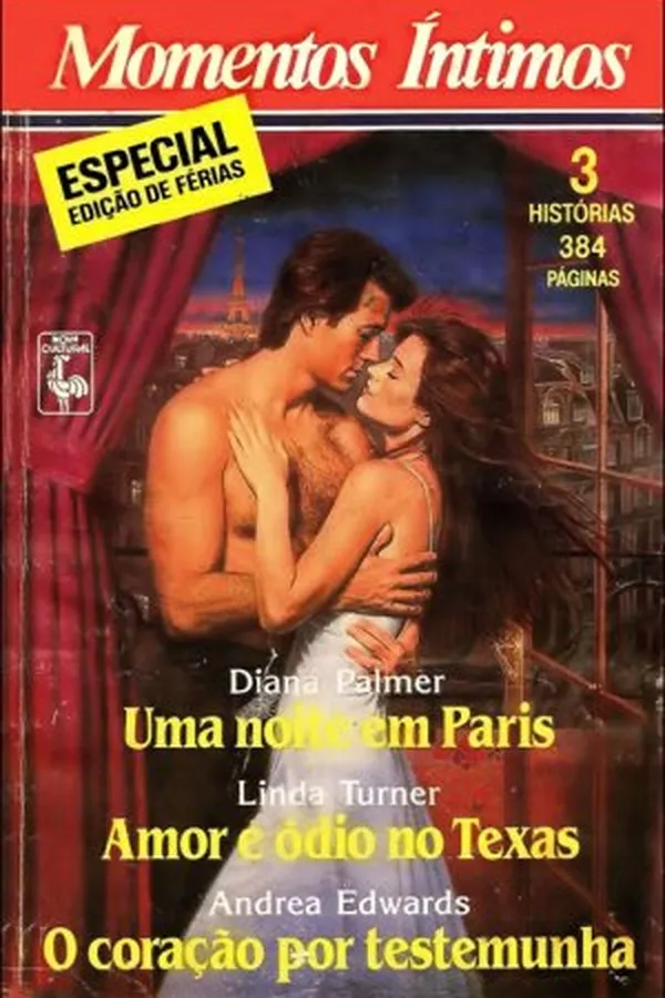Capa de Uma Noite em Paris/Amor e Odio no Texas/O Coração por Testemunha