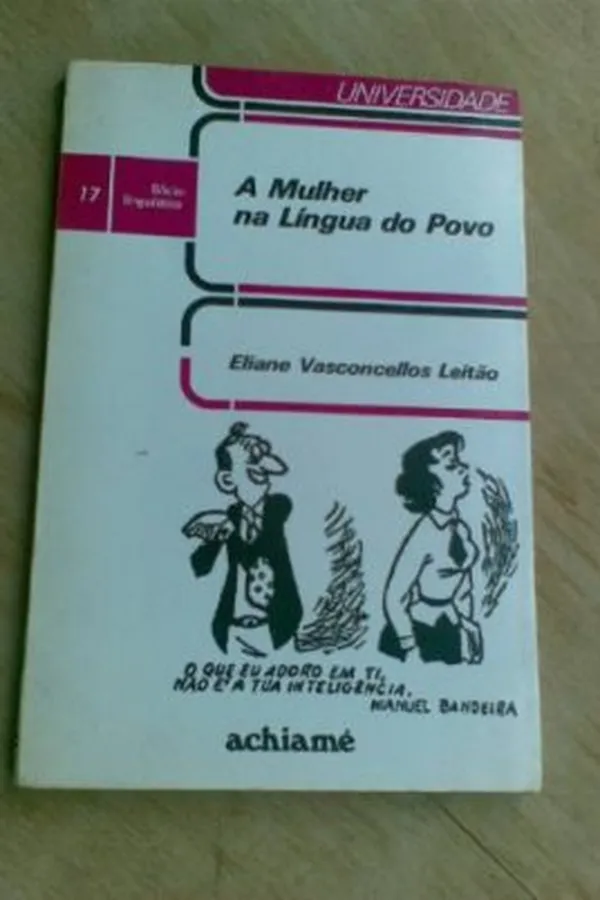 Capa de A mulher na língua do povo
