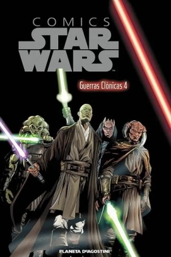 Capa de Comics Star Wars - Guerras Clônicas 4