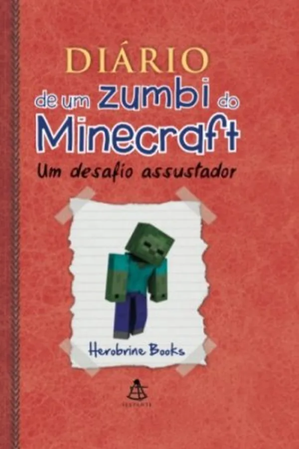 Capa de Diário de um Zumbi do Minecraft