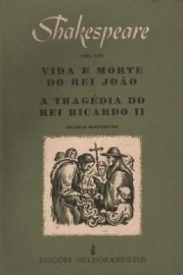 Capa de Vida e morte do Rei João / Ricardo II
