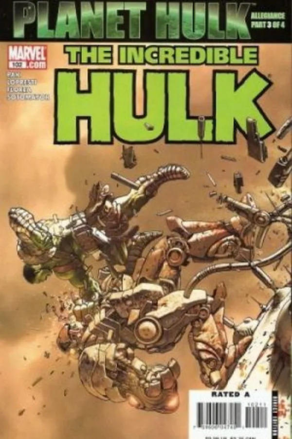 Capa de O incrível Hulk #102