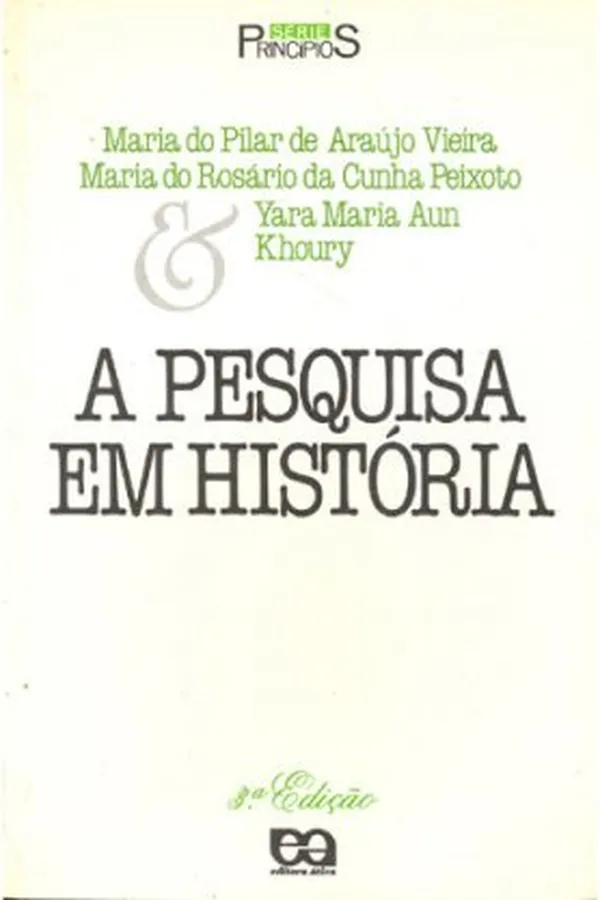 Capa de A pesquisa em história