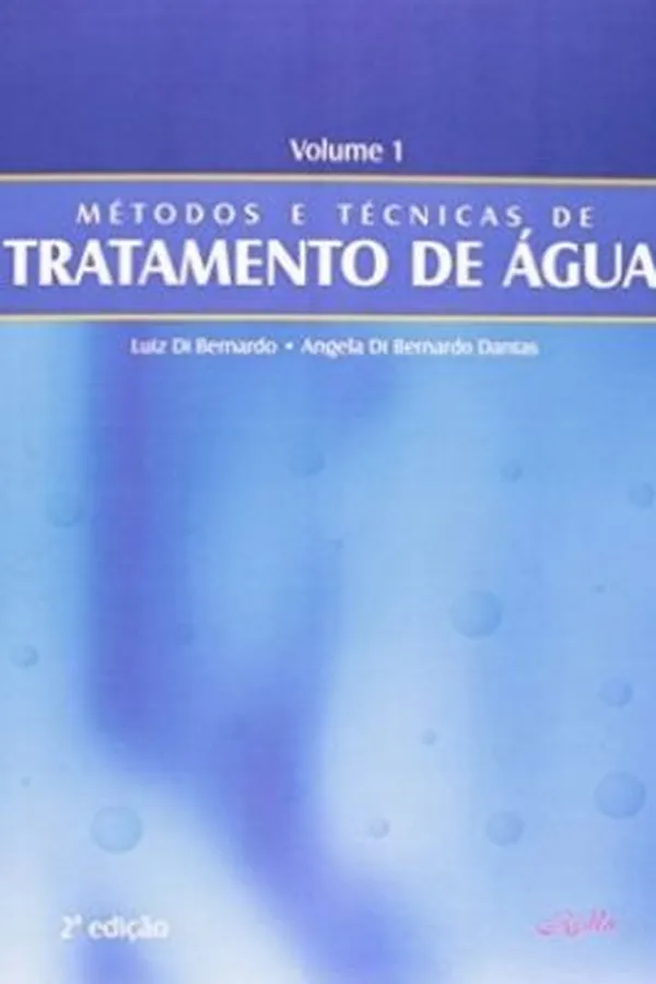 Capa de Métodos e Técnicas de Tratamento de Água