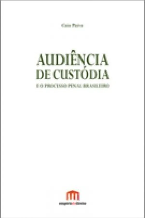 Capa de Audiência de Custódia