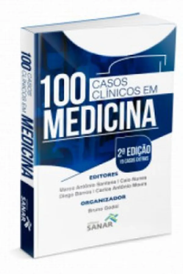 Cover of 100 Casos Clínicos em Medicina