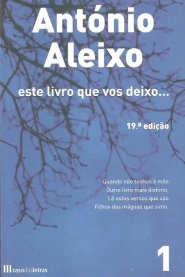 Capa de este livro que vos deixo...