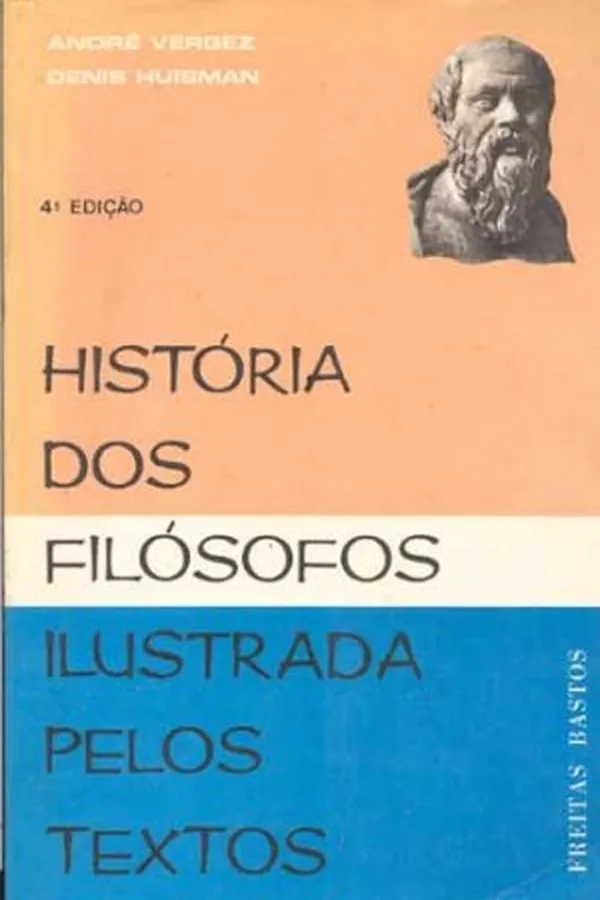Capa de História dos Filósofos Ilustrada pelos Textos