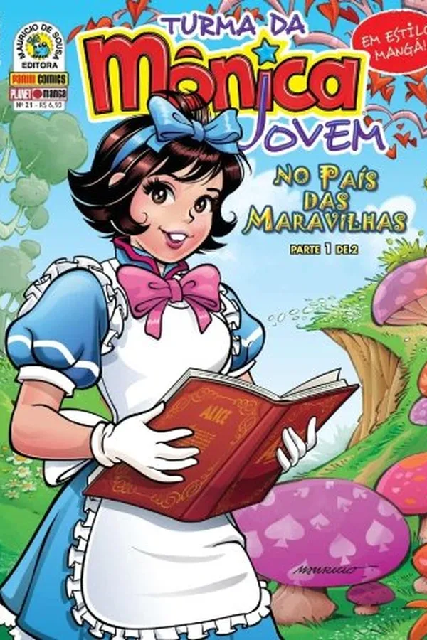 Capa de Turma da Mônica Jovem. Mangá - Volume 21