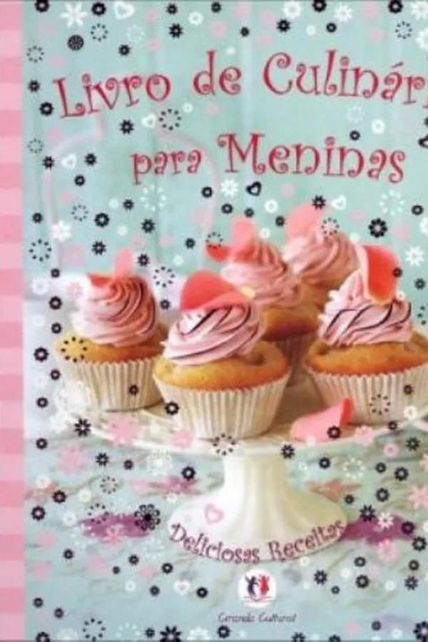 Capa de Livro de Culinária Para Meninas. Deliciosas Receitas