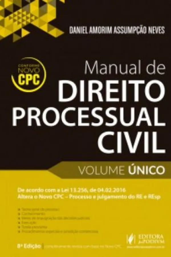 Capa de Manual de Direito Processual Civil