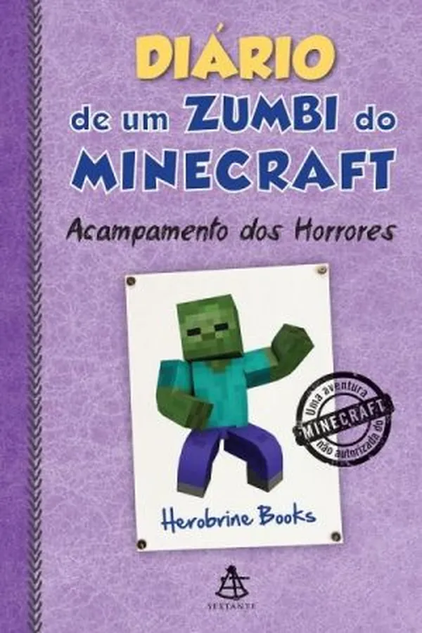 Capa de Diário de um Zumbi do Minecraft
