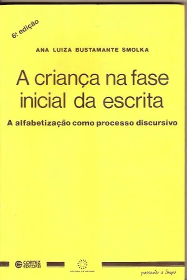 Capa de A criança na fase inicial da escrita