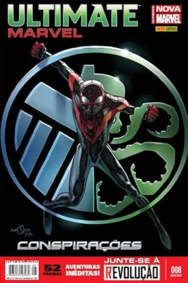 Capa de Ultimate Marvel (Nova Marvel) #08