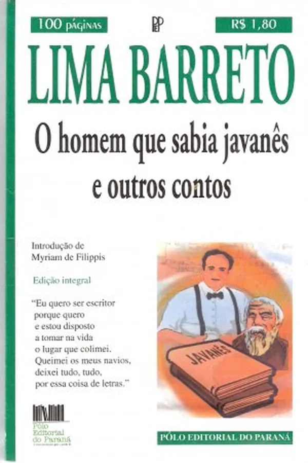 Capa de O homem que sabia javanês e outros contos