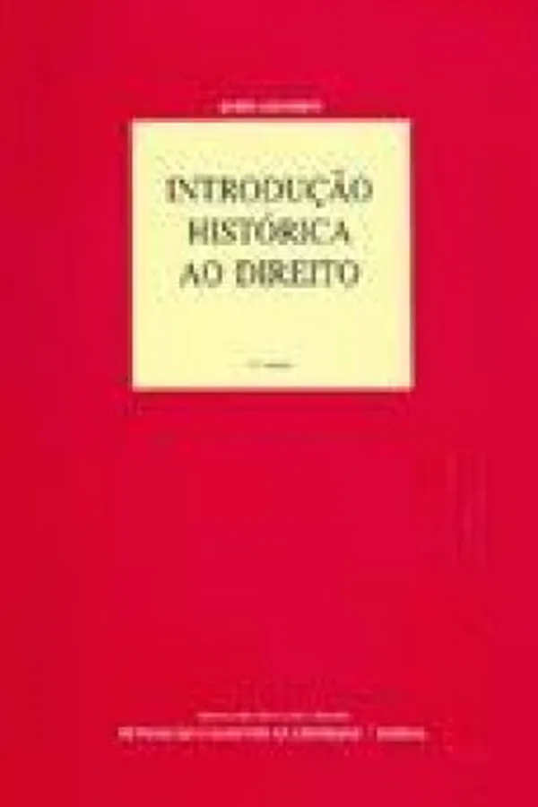 Capa de Introdução Histórica ao Direito