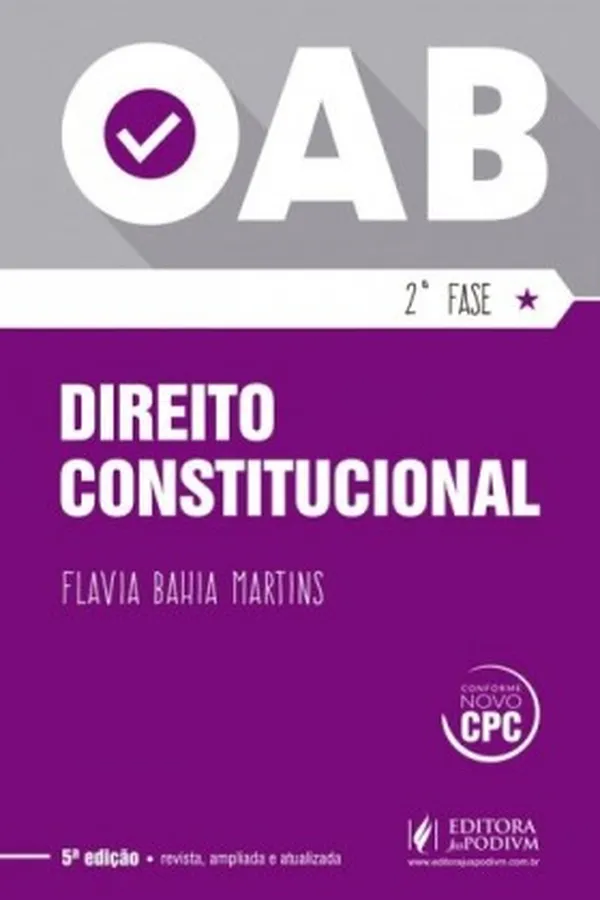 Capa de OAB 2ª Fase - Direito Constitucional
