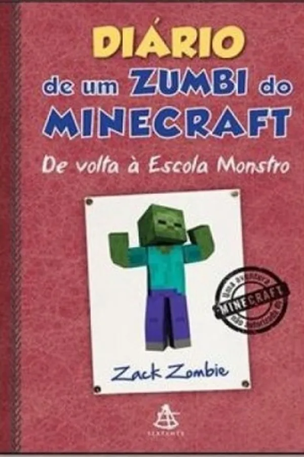 Capa de Diário de Um Zumbi do Minecraft